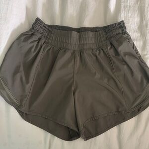 Lululemon Hotty Hot Olive /military Green Athletic Shorts